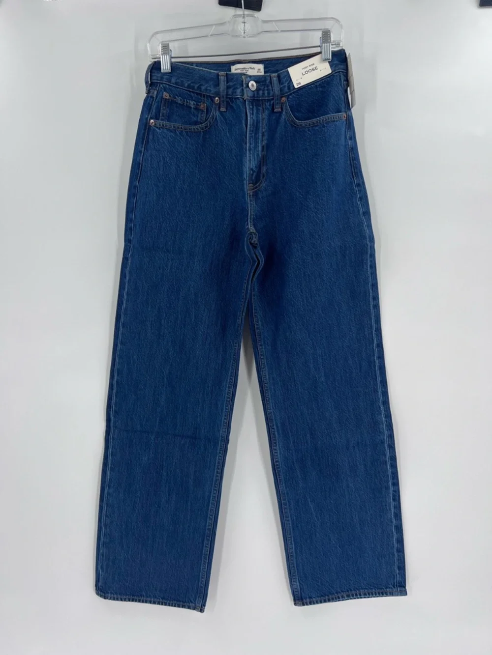 Abercrombie & Fitch high-rise loose jeans, size 26 - Picture 2 of 10